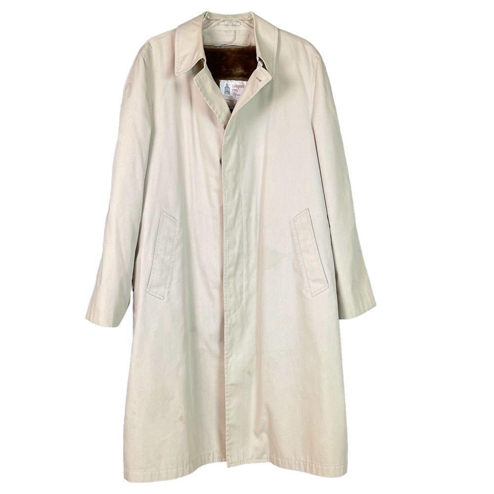 (114) London Fog Maincoats Trench Coat Size 42 Long